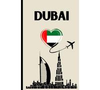DUBAI NOTEBOOK, Journal, Travel Plans, City Notes, Cream & Black, 120 lined pages (8.5 x 5.5 inch), medium, matt finish.