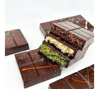 Dubai pistachio hazelnut almonds chocolate candy, milk flowing dark chocolate, nut filled candy, milk Dim sum, jam filled candies, festival gift box, toffee, casual snack (3 Flavor Mix,3 boxes)