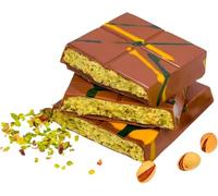 Dubai Pistachio Kunafa Bar Pistachio Kunafa, 200g Authentic UAE Import, Viral Milk Chocolate with Kadayif Kataifi, Gourmet Gift Snack, Dubai Chocolate Famous