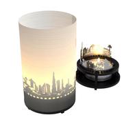 Dubai Premium Gift Box Candle - Illuminate Your Space with The Iconic Skyline & Silhouette of Dubai - Perfect Souvenir for Dubai Enthusiasts!