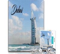 Dubai Puzzles 1000 Pieces for Adults,Challenging To Complete But Fun And Humorous Unique Home Decor And Gifts 50x75cm