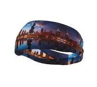 Dubai Sidewinder Tower Basketball Fitness Elastic Headband, Unisex Sports Headband, Sports Running Cycling Yoga Sweat-Absorbent Band,