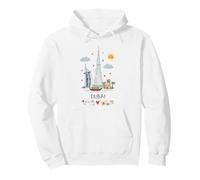 Dubai Skyline Burj Khalifa Dhow Boat Art Souvenir Pullover Hoodie