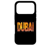 Dubai Skyline Burj Khalifa Skyscraper Inside Bold Letters Case for iPhone 17 Pro