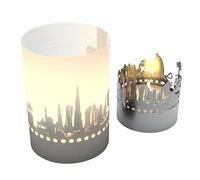 Dubai Skyline Gift Tube Shadow Play Candle - Stunning Souvenir to Illuminate Any Room with Iconic Landmark Motifs - Perfect for Dubai Fans!