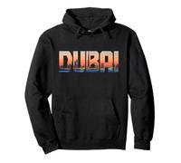 Dubai Skyline Sunset Vintage Dubai UAE Pullover Hoodie