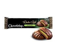 Dubai Style Chocolatey Biscuits with Pistachio Indulgent Creams, 130g, Suitable for Vegetarians