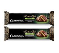 Dubai Style Chocolatey Biscuits with Pistachio Indulgent Creams, 130g, Suitable for Vegetarians,Pack Of 2