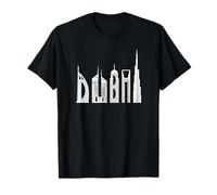 Dubai T-shirt skyline souvenir famous buildings typography T-Shirt