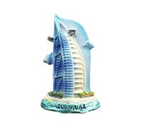 Dubai U.A.E 3D Burj Al Arab Refrigerator Magnet Resin Travel Souvenirs,Handmade Home & Kitchen Decoration Dubai Fridge Magnet Collection Gift