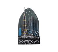 Dubai UAE 3D Downtown Fridge Magnet Souvenir Gift,Resin Handmade Dubai Refrigerator Magnet Home & Kitchen Decoration Collection
