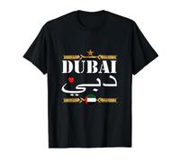 Dubai UAE Flag Inspired Travel Enthusiast Cultural Heritage Value Graphic T-Shirt, Men, Black, M