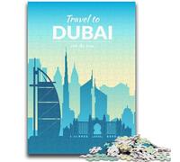 Dubai UAE Jigsaw Puzzles for Adults 1000 Piece, Staycation Kill Time Birthday Present, Gifts, Wall Art for 14+ 1000pcs(50x75cm)