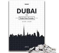 Dubai UAE Jigsaw Puzzles for Teenagers 1000 Piece, for Age 14+ Game Wall Decoration Unique Gifts for Birthday And Christmas 1000pcs(26x38cm)