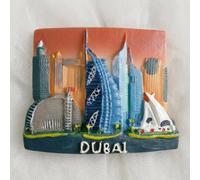 Dubai United Arab Emirates Refrigerator Magnet Travel Souvenir Fridge Decoration Craft Collection 3D