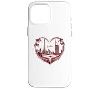 Dubai United Arab Emirates UAE Love Heart Falconry Case for iPhone 16 Pro Max
