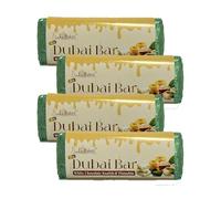 DubaiBar's White Chocolate 68G Traditional Middle Eastern In A Confectionery Bar With Pistachio, Knafeh And A White Chocolate Flavoured Coating, Made In UK Pack Of 4