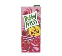 Dubbelfrisss Raspberry-Cranberry 1.5 Liter Pack - Delicious Thirst Quencher for Home or on the Go