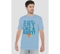 Dubble Bubble Cry Like A Baby T Shirt, Light Blue Other Blue S