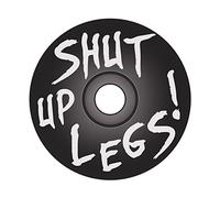 Dubbs Hardware MTB Headset Top Cap 1-1/8" Aluminum Bike Stem Cap - Custom Threadless Top Cap for Mountain Bikes, Road Bikes, Bicycle Headsets, and MTB Stem Caps - (Black Shut Up Legs)