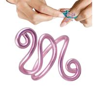 Dubbulon 1/10 Crochet Rings - Adjustable Knitting Loop Crochet Tension | Alumium Wire Tension for Lefties and Righties | Stylish Design Finger Holder Knitting Tool | Hand Knitting Tools