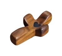 Dubbulon 1/2 Wooden Love Crosses - Olive Wood Holding Comfort Crosses | Small Wood Comfort Crosses | Handheld Comfort Wood Crosses | Crosses Caring Family Friend Small Religious Encouragement