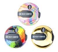 Dubbulon 3 Golf Score Counter - Score Golf Shot Counter Clicker | Digits Golf Square Handy Count Shot Outdoor Sport Clicker | Hand Tally Counters Clicker For Counting, Golf Scoring