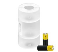 Dubbulon AA To D Battery Adapter, Battery Replacement Adapter, Conversion Holder for Home Camping Work Appliances Electrical Equipment Electrician