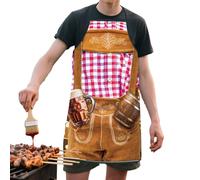 Dubbulon BBQ Aprons for Men Funny - Couples Cooking Pinafore - Men's Breathable Cooking Apron for Wedding BBQ Halloween Camping Restaurant Christmas Picnic Occasions