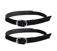 Dubbulon Black Clear Shoe Straps for Heels - Adjustable Women's Handy Shoe Strap,Girls PU Shoe Strap Extender for Holding Loose High Heels