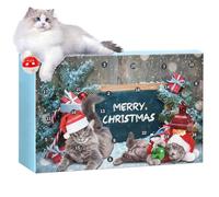 Dubbulon Christmas Calendar Cat Toy Advent 2025 | 24 Days Kitten Toys - Decorative Countdown Calendar,for Christmas Home Daily Festival Holiday Boredom Relief