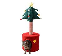 Dubbulon Christmas Cat Tree - Christmas Indoor Cat Activity Center Play,Soft Bed Scratching Post for Kitten Home Pet Decor for Halloween Birthday Indoor