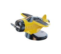 Dubbulon Dashboard Figurines - Solar Powered Car Dashboard Decorations,Small Figures Airplane Collectible Figurines Desk Decor for Auto Home Desktop