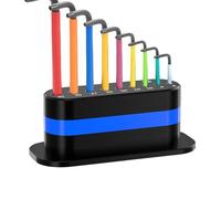 Dubbulon Hex Wrench Holder - Hexagon Key Wrench Organizer,Quick-Release Precision Non-Slip Shelf for Woodworking Carpenter Electrician Manufacturing