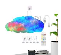 Dubbulon Light Up Clouds for Ceiling,DIY Lamp Atmosphere Decoration,with Music Rhythm Color Changing Cloud Shaped LED Light | for Bedroom Living Room Kids Room Bar Dorm Apartment Hotel