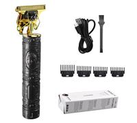 Dubbulon Men's Hair Clipper Kit | Cordless, Waterproof, Rechargeable | T-Blade, 4 Combs, USB Charging | Precision Detailer Trimmer for Men's Hair & Beard