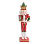 Dubbulon Nutcracker Figures | 15 Inch Wooden Soldier Nutcracker Tabletop Ornament - Christmas Table Centerpiece for Kitchen Dinner Shelf Bedroom Party Living Room Cabinet Decor
