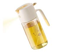 Dubbulon Olive Oil Dispenser Bottle | Cooking Oil Sprayer,550ml Non-drip Leakproof Glass Sauce Container Kitchen Gadgets for Home Restaurant Travel BBQ