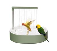 Dubbulon Parrot Bath | 26-Hole Automatic Flowing Bird Bath Bowl - Circulating Conure Water Shower | for Conure Cockatiel Parakeet Parrot Lovebird Macaw Parrotlet