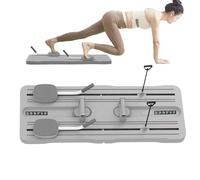 Dubbulon Pilates Reformer Set, Abdominal Pilates Workout Board for Women, Foldable Fitness Equipment Core Strengthening Exercise for Yoga Postnatal Recovery