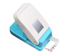 Dubbulon Postage Stamp Puncher - Scalloped Rectangle Shape Arts Crafts Supplies - Postage Stamp Paper Punch,for Scrapbooking DIY Card Making Paper Decoration