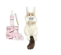 Dubbulon Realistic Cat Backpack | Plush Bag with Removable Shoulder Strap,Stuffed Realistic Cat Plush Backpack - for College Work Office Travel Vacation Weekend Trip Daily Commute Hiking Picnic