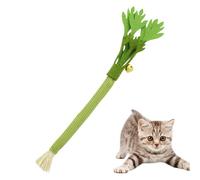 Dubbulon Silvervine Sticks for Cats - Interactive Celery Cat Stick With Bell | Pet Accessory for Indoor Exercise Floor Play Mental Stimulation Scratching Post Climbing Outdoor Travel Home