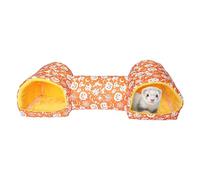 Dubbulon Small Animal Tubes & Tunnels,Halloween Interactive Cage Accessories - Chinchillas Tunnels Sleeping Bed Hideaway - for Christmas Small Animals Hedgehogs Rabbits Squirrel Pets