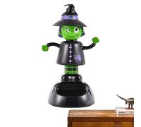 Dubbulon Solar Powered Dancing Toys - Halloween Ghost Dancing Figure, Dashboard Decoration | Solar Wobble Figure | S* * @king Head Halloween Decor | Window, Car Decor