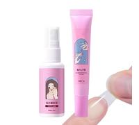 Dubbulon Strong Nail Glue,Toenail Adhesive Set - Nail Glue Dissolver | for Youth Girlfriend Lady Mother Bridal Home Manicure Salon Service Pedicure Professional Repair