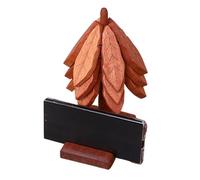 Dubbulon Tree Trivet for Hot Dishes | Wooden Non Slip Insulated Coaster with 1 Stand,Heat Insulation Pad with Phone Holder Design | for Home Restaurant Kitchen Cooking Eating Table Hot Dishes Teapot