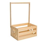 Dubbulon Wooden Baby Shower Crate | Wooden Baby Storage Box Crate Basket - Small Hamper for Nursery Blanket Diaper Toy Clothes Keepsake Hospital Stay Mother's Day Women Pregnancy Celebration
