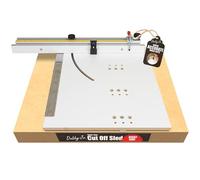 Dubby Jr. Cut-Off Crosscut Sled (Right Side) Table Saw Jig | Quickly Cut Precise Accurate Miters | Angle Crosscut Kit for Woodworking | Table Saw Accessories