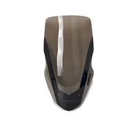 DUBDOG Motorcycle Windscreen, Front, Black, Compatible with Ya-ma-ha NMAX155 N-MAX 125 NMAX 155 2016-2018, ABS Material, Retro Style